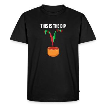Voici la baisse du marché boursier Trader du marché boursier - T-shirt Premium bio Homme - noir - Devant - Nico (187cm)