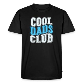 Club des papas cool - cadeau papa pour la fête des pères - T-shirt Premium bio Homme - noir - Devant - Nico (187cm)