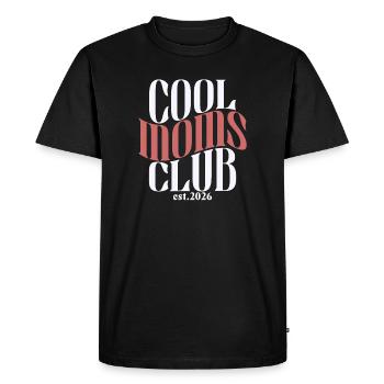 Club des mamans cool - Cadeau de maman pour la fête des mères - T-shirt Premium bio Homme - noir - Devant - Nico (187cm)
