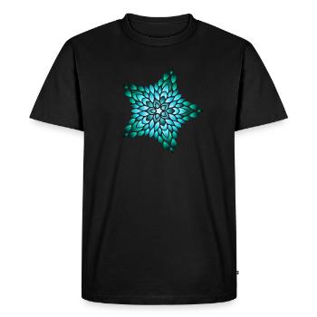 Lumière de l’Étoile de l’Océan - T-shirt Premium bio Homme - noir - Devant - Nico (187cm)