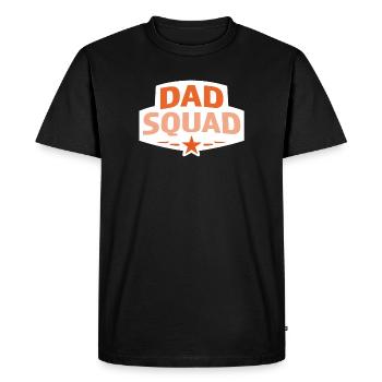 Dad squad  - Men's Premium Organic T-Shirt - black - Front - Nico (187cm)