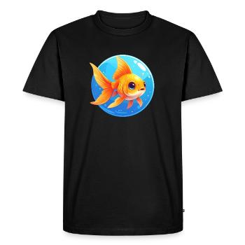 Goldfish - Men's Premium Organic T-Shirt - black - Front - Nico (187cm)
