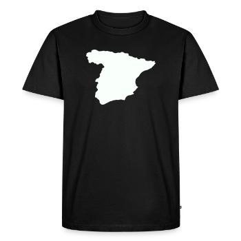Conception de silhouettes de cartes espagnoles - T-shirt Premium bio Homme - noir - Devant - Nico (187cm)
