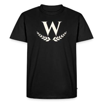 W - T-shirt Premium bio Homme - noir - Devant - Nico (187cm)