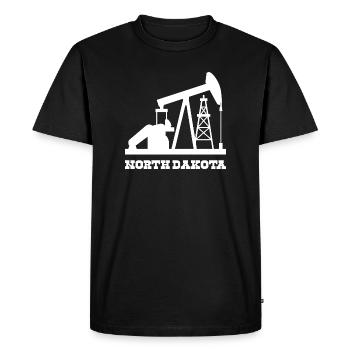 Conception de pompe à pompe pour le champ pétrolifère du Dakota du Nord - T-shirt Premium bio Homme - noir - Devant - Nico (187cm)