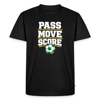 Entraîneur de football pour les sports jeunesse - T-shirt Premium bio Homme - noir - Devant - Nico (187cm)