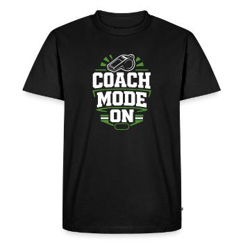Entraîneur de football pour les sports jeunesse - T-shirt Premium bio Homme - noir - Devant - Nico (187cm)