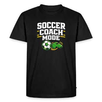 Entraîneur de football pour les sports jeunesse - T-shirt Premium bio Homme - noir - Devant - Nico (187cm)