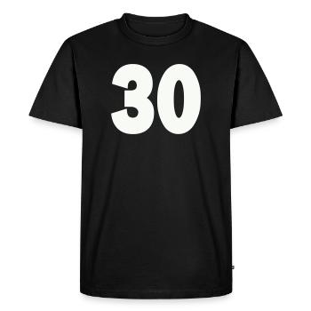 30- - T-shirt Premium bio Homme - noir - Devant - Nico (187cm)