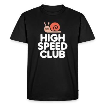 High Speed Screw - Men's Premium Organic T-Shirt - black - Front - Nico (187cm)