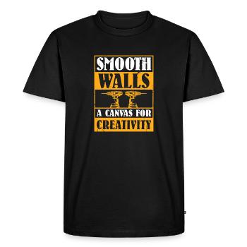 Drywall Drywall Builder Drywall Fitter - Men's Premium Organic T-Shirt - black - Front - Nico (187cm)