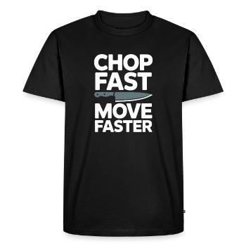 Ligne de préparation cuisine Cuisine Back of House - T-shirt Premium bio Homme - noir - Devant - Nico (187cm)