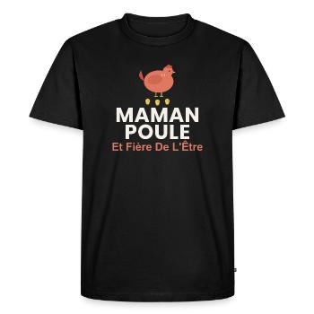 Les Montagnes M'appellent – Randonnée Nature Avent - T-shirt Premium bio Homme - noir - Devant - Nico (187cm)