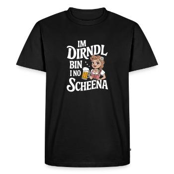 Charme du Festival de la Bière Dirndl - T-shirt Premium bio Homme - noir - Devant - Nico (187cm)