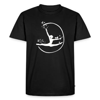 Gymnaste avec fanfare Gymnastique rythmique - T-shirt Premium bio Homme - noir - Devant - Nico (187cm)
