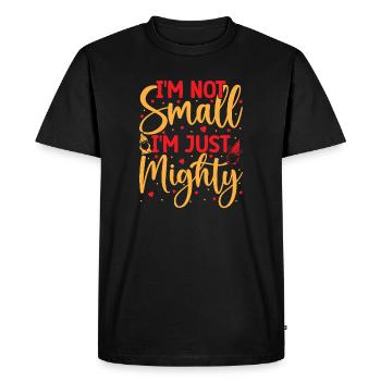 Garden Gnome Costume Not Small Just Mighty Gnome - Men's Premium Organic T-Shirt - black - Front - Nico (187cm)