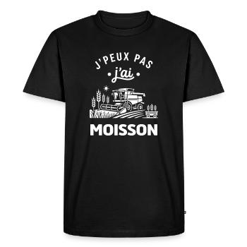 Moisson  - T-shirt Premium bio Homme - noir - Devant - Nico (187cm)