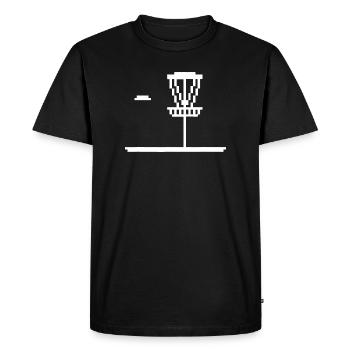 Pixel Lighthouse Silhouette - Men's Premium Organic T-Shirt - black - Front - Nico (187cm)
