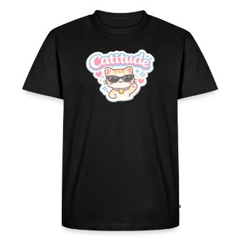 Lunettes de soleil Catitude Cat - T-shirt Premium bio Homme - noir - Devant - Nico (187cm)