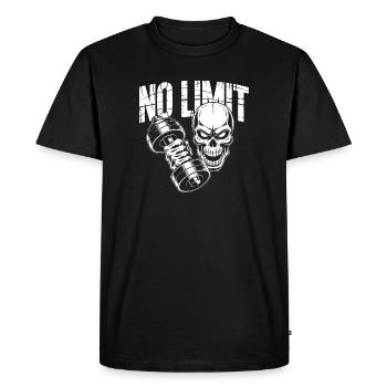 Conception de la puissance du crâne sans limite - T-shirt Premium bio Homme - noir - Devant - Nico (187cm)