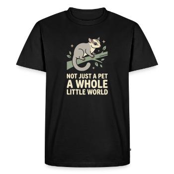 Sugar Glider Mom Exotic Pet Lover - Men's Premium Organic T-Shirt - black - Front - Nico (187cm)