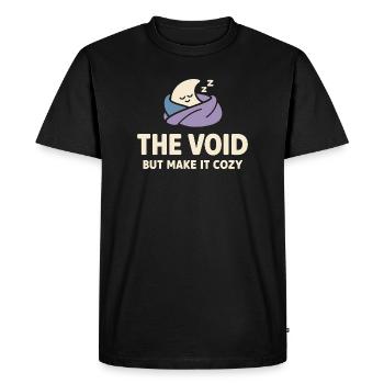 Humour existentiel, nihilisme, humour, - T-shirt Premium bio Homme - noir - Devant - Nico (187cm)