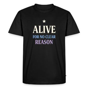 Humour existentiel, nihilisme, humour, - T-shirt Premium bio Homme - noir - Devant - Nico (187cm)