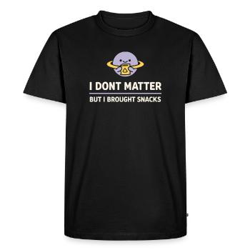 Humour existentiel, nihilisme, humour, - T-shirt Premium bio Homme - noir - Devant - Nico (187cm)
