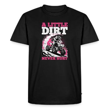Quad ATV Woman Girl Four Wheeler - Men's Premium Organic T-Shirt - black - Front - Nico (187cm)