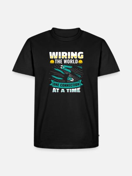 Electrician, Electronics Technician, Electrician - Men's Premium Organic T-Shirt - black