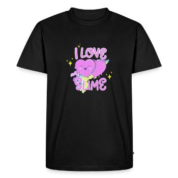 I Love Slime Girls Toddler Preschool Kindergarten - Men's Premium Organic T-Shirt - black - Front - Nico (187cm)