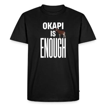 Okapi Lovers Okapi Animal Rare Wildlife Love - Men's Premium Organic T-Shirt - black - Front - Nico (187cm)