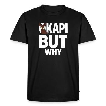Okapi Lovers Okapi Animal Rare Wildlife Love - Men's Premium Organic T-Shirt - black - Front - Nico (187cm)
