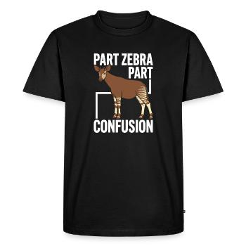 Okapi Lovers Okapi Animal Rare Wildlife Love - Men's Premium Organic T-Shirt - black - Front - Nico (187cm)