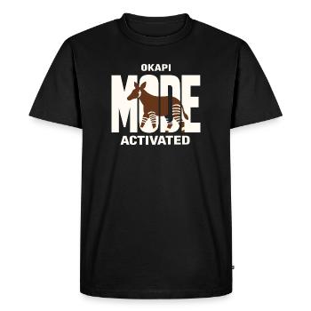 Okapi Lovers Okapi Animal Rare Wildlife Love - Men's Premium Organic T-Shirt - black - Front - Nico (187cm)