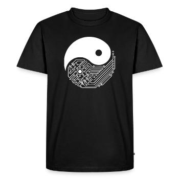 Ingénieur en apprentissage automatique, apprentissage profond et IA - T-shirt Premium bio Homme - noir - Devant - Nico (187cm)