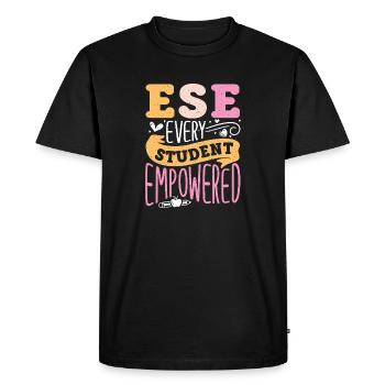 Cadeaux pour les enseignants ESE - T-shirt Premium bio Homme - noir - Devant - Nico (187cm)
