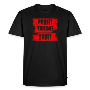 Profit taking Stock Market Stock Market Trader - Men's Premium Organic T-Shirt - black - Front - Nico (187cm)