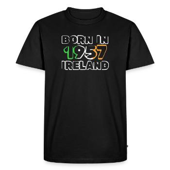 Irland 1957 - Männer Premium Bio T-Shirt - Schwarz - Vorne - Nico (187cm)