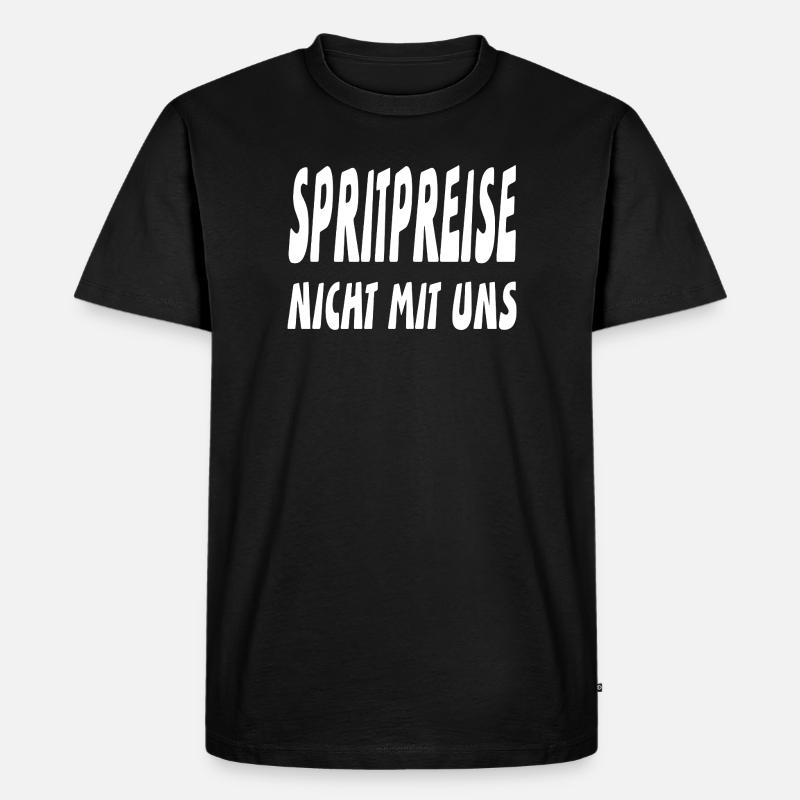 Benzin - Männer Premium Bio T-Shirt - Schwarz