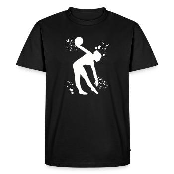Gymnaste avec balle en gymnastique rythmique - T-shirt Premium bio Homme - noir - Devant - Nico (187cm)