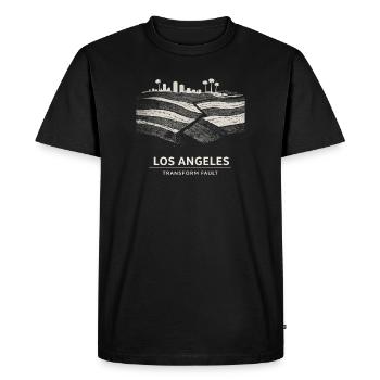 Faille de San Andreas de Los Angeles Geology City - T-shirt Premium bio Homme - noir - Devant - Nico (187cm)
