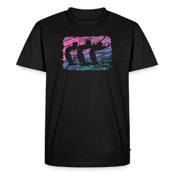 Natation artistique par équipe Natation synchronisée - T-shirt Premium bio Homme - noir - Devant - Nico (187cm)