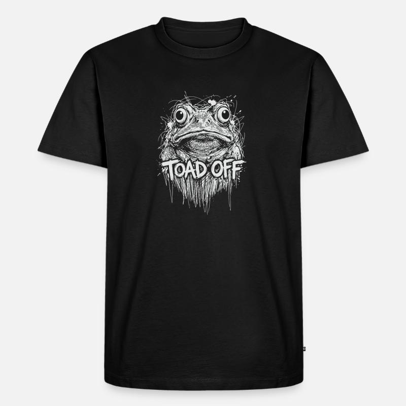 Toad Off Internet Meme Frog - Men's Premium Organic T-Shirt - black