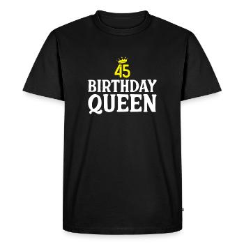 45th Birthday Gifts - Men's Premium Organic T-Shirt - black - Front - Nico (187cm)