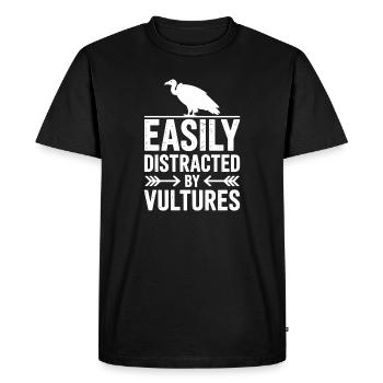 Vulture Sayings Vulture Funny Vulture Gift - Men's Premium Organic T-Shirt - black - Front - Nico (187cm)