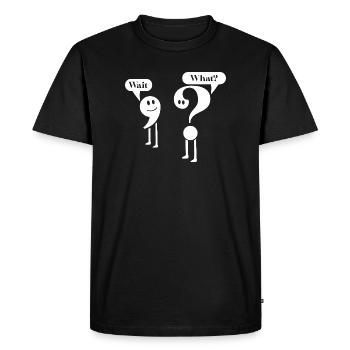 English Grammar Punctuation Teacher Student - Men's Premium Organic T-Shirt - black - Front - Nico (187cm)