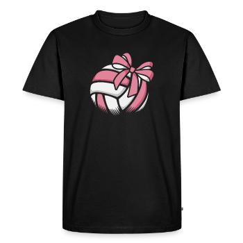 Joueuse de volley-ball de beach-volley féminin - T-shirt Premium bio Homme - noir - Devant - Nico (187cm)