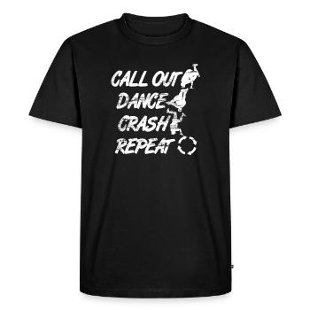 Mouvements de breakdance - T-shirt Premium bio Homme - noir - Devant - Nico (187cm)