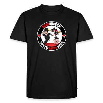 The Antifa Witch - Rich - Men's Premium Organic T-Shirt - black - Front - Nico (187cm)